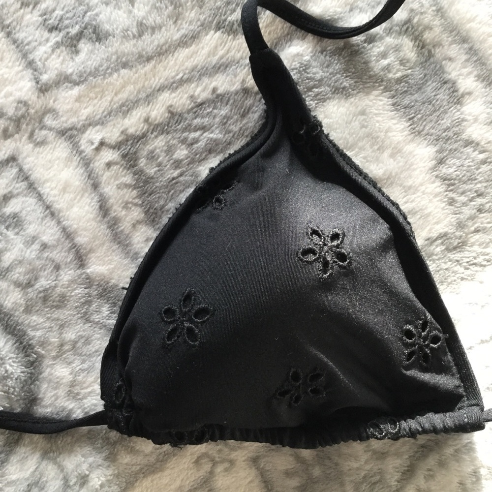 NWT Ralph Lauren Rugby black string bikini top - Picture 6 of 6